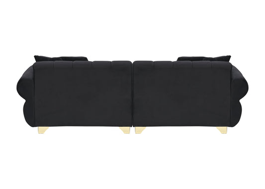 Spring-Wrapped Sofa with pillows