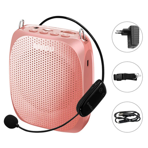 SHIDU S615 Ultra Wireless Voice Amplifier Portable UHF Mini Audio