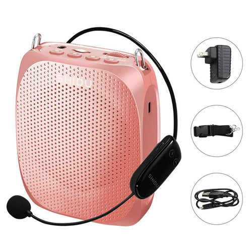 SHIDU S615 Ultra Wireless Voice Amplifier Portable UHF Mini Audio