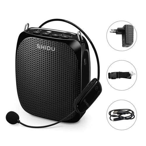 SHIDU S615 Ultra Wireless Voice Amplifier Portable UHF Mini Audio
