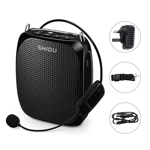 SHIDU S615 Ultra Wireless Voice Amplifier Portable UHF Mini Audio