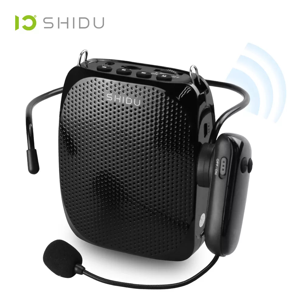 SHIDU S615 Ultra Wireless Voice Amplifier Portable UHF Mini Audio