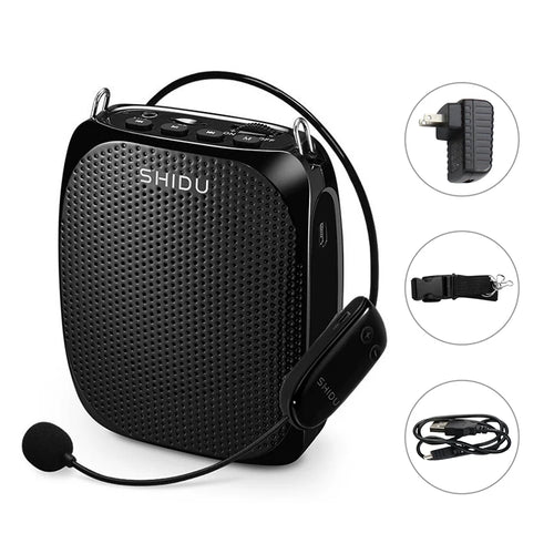 SHIDU S615 Ultra Wireless Voice Amplifier Portable UHF Mini Audio
