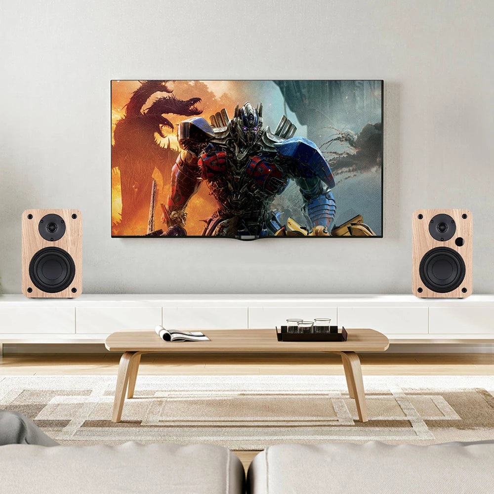 80W 2.0 HiFi Speaker Soundbar Bookshelf Bluetooth Speaker Home Theatre