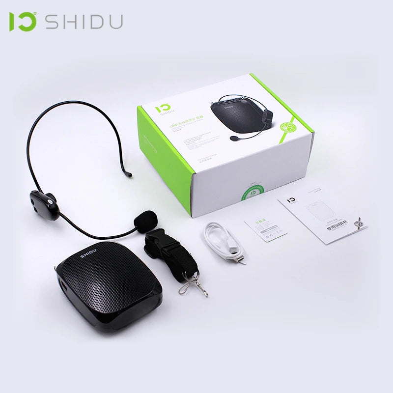 SHIDU S615 Ultra Wireless Voice Amplifier Portable UHF Mini Audio