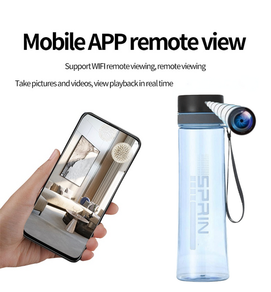 Water Bottle Camera 1080P Full HD Camera