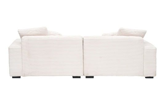 104.72-inch 4 Seat Living Room Sofa with 4 Throw Pillows