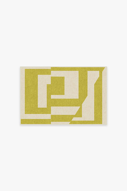 Moden Chartreuse Tufted Rug