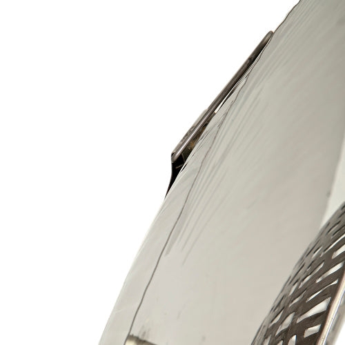 Silver Textured Oversized Disc- Wall Decor