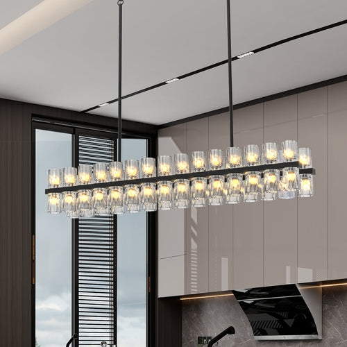 Rectangular Luxurious Crystal Chandelier
