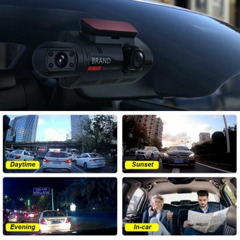 1440P HD 360° Dual Camera Full HD Night Vision Car Dash Camera