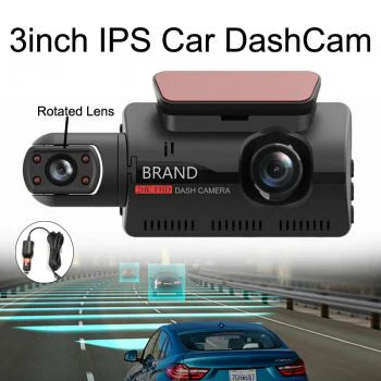 1440P HD 360° Dual Camera Full HD Night Vision Car Dash Camera