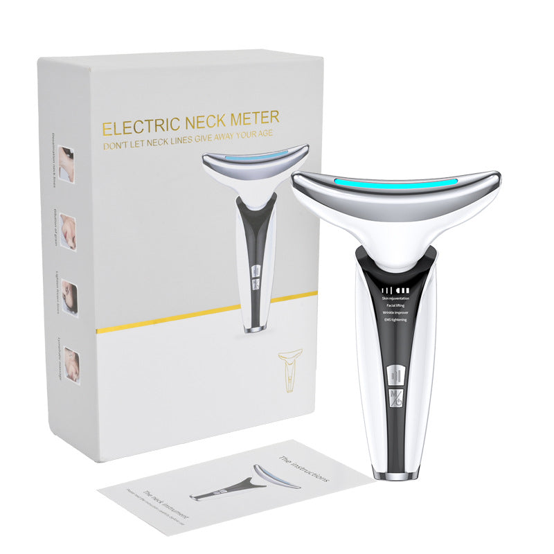 LED Photon Therapy Face & Neck Lifting Device - Anti-Aging Skin Tightening Massager