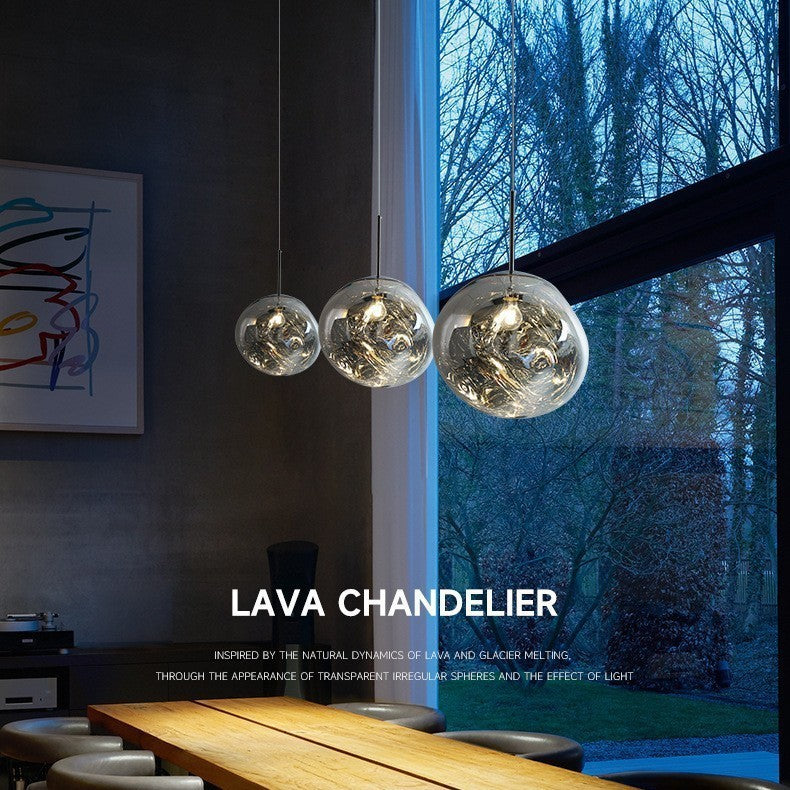 Restaurant Pendant Light Villa Loft Duplex Atrium Staircase Long Line Light Luxury Acrylic Living Room Pendant Light