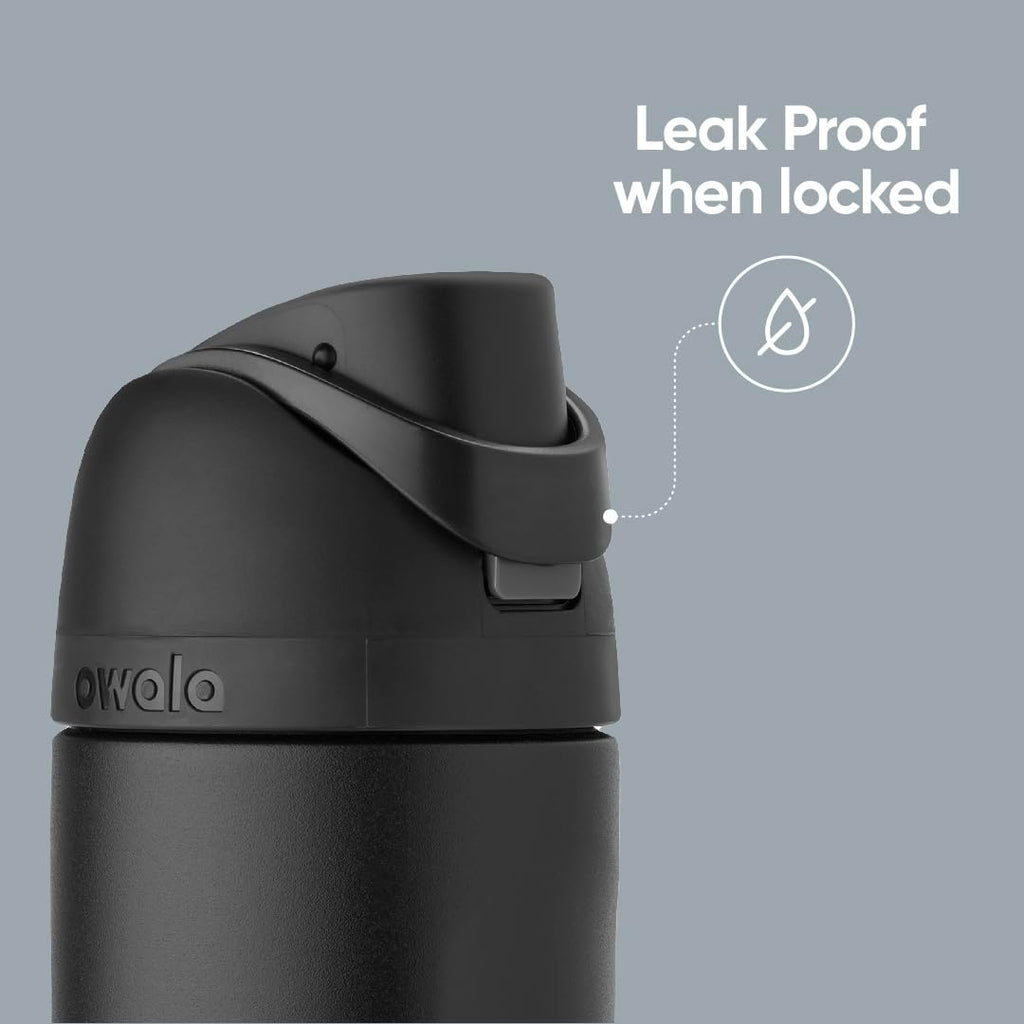 Freesip Insulated Stainless Steel Water Bottle with Straw, Bpa-Free Sports Water Bottle, Great for Travel, 24 Oz, Denim