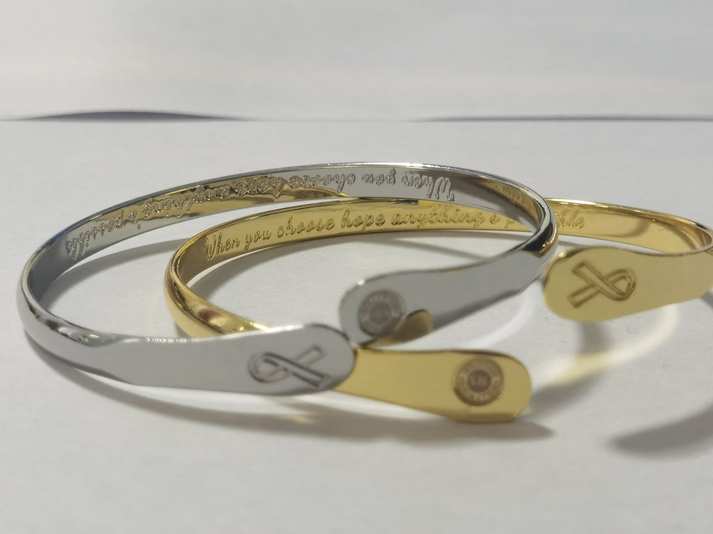 Cancer Awareness Bracelets, Engraved Bracelets