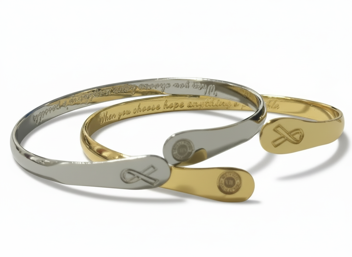 Cancer Awareness Bracelets, Engraved Bracelets