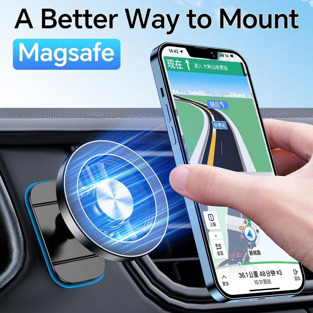 for Magsafe Car Mount【20 Strong Magnets】Magnetic Phone Holder for Car Phone Holder Mount Dash Mounted Holders Cell Phone Holders for Your Car Accessories for Women Men for Iphone 17 16 15 14