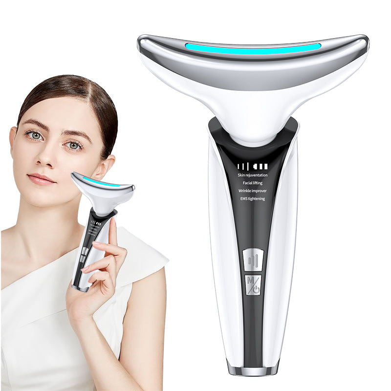 LED Photon Therapy Face & Neck Lifting Device - Anti-Aging Skin Tightening Massager