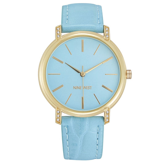 Nine West Gold and Blue Women Watch