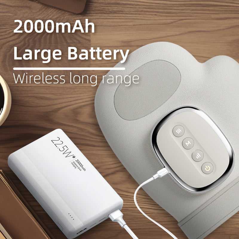 Electric Hand Massager with Air Pressure, Finger Massage, Palm kneading, Meridian Therapy, Acupoint Heating Massage Device