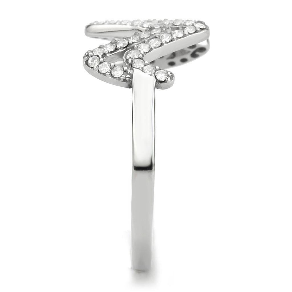 Stainless Steel Ring with AAA Grade CZ