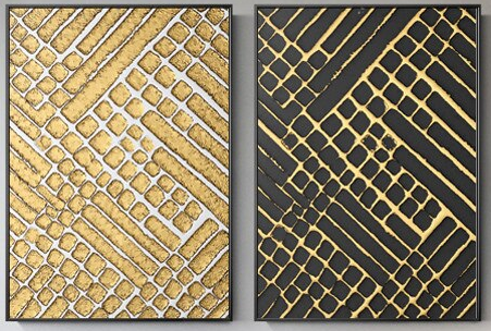 Abstruct Gold Parallel World