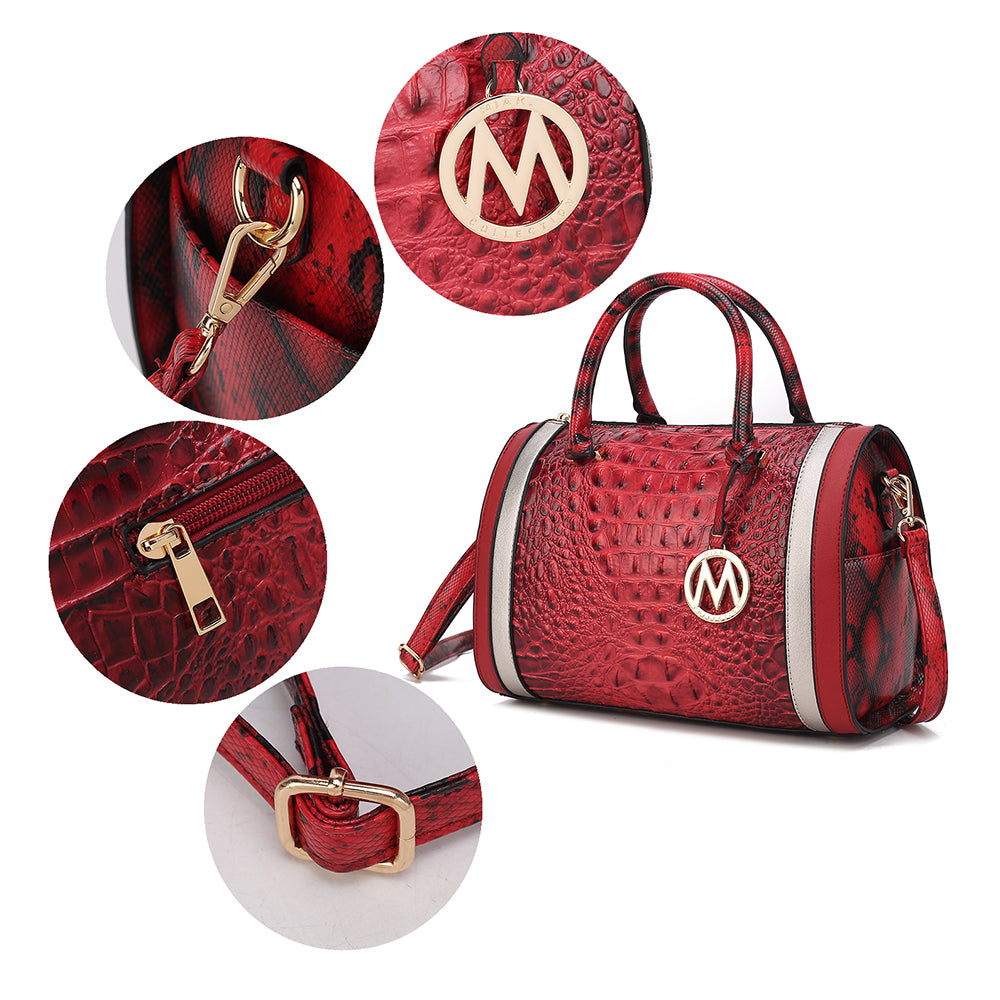 MKF Collection Eleanor Faux Crocodile-Embossed Bag by Mia K