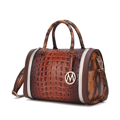 MKF Collection Eleanor Faux Crocodile-Embossed Bag by Mia K
