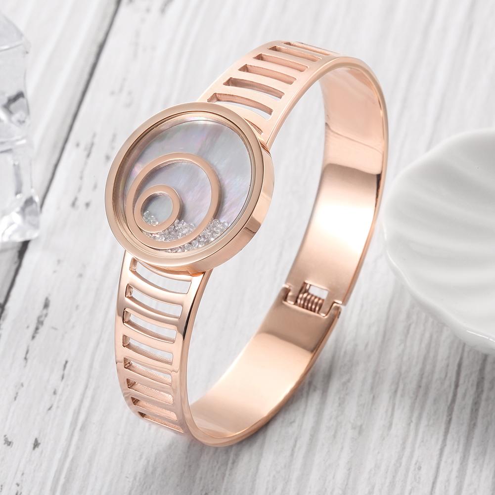 Floating CZ Circle Bangle