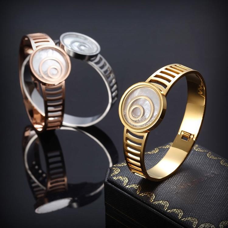 Floating CZ Circle Bangle