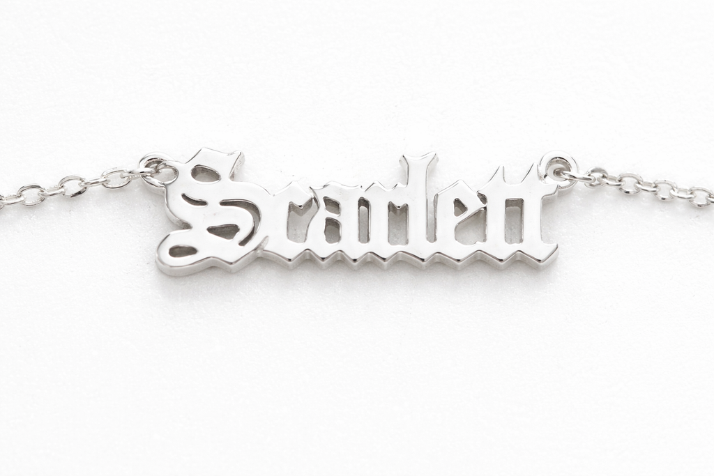 Cursive Nameplate Necklace