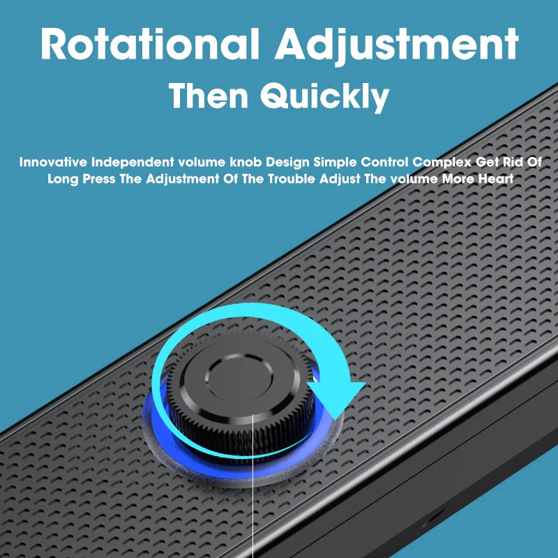 Computer Bluetooth 5.3 Speakers Sound Box USB Wired High Quality