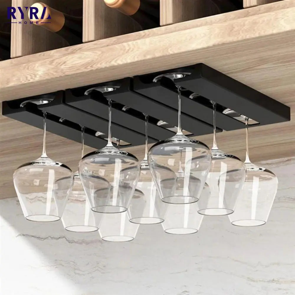 Kitchen Accessories Wall Mount Wine Glasses Holder Stemware