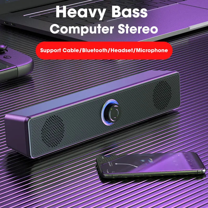 Computer Bluetooth 5.3 Speakers Sound Box USB Wired High Quality