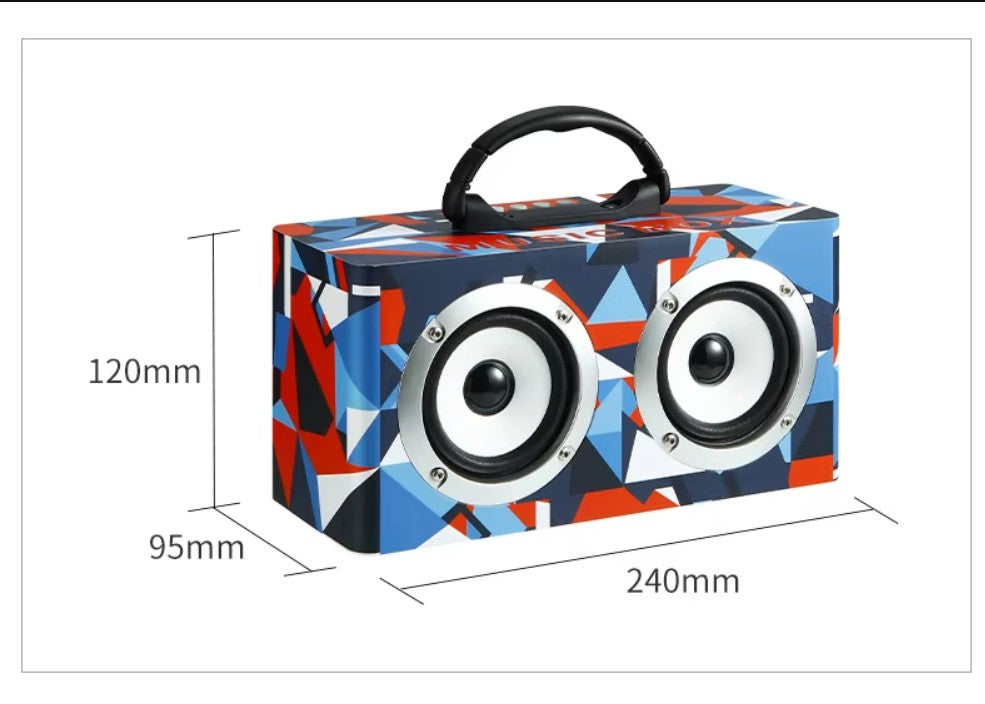 Outdoor Waterproof Super Bass Speaker With Hifi 3D Surround Sound