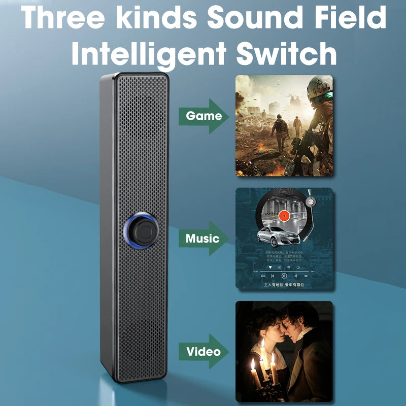 Computer Bluetooth 5.3 Speakers Sound Box USB Wired High Quality