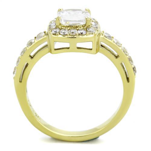 Women's Stainless Steel Cubic Zirconia Ring