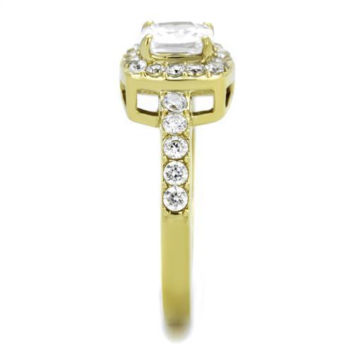 Women's Stainless Steel Cubic Zirconia Ring