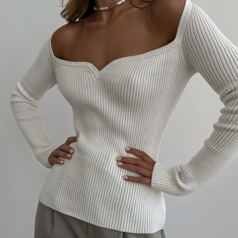 Knitted Bottoming Sweater Pullover