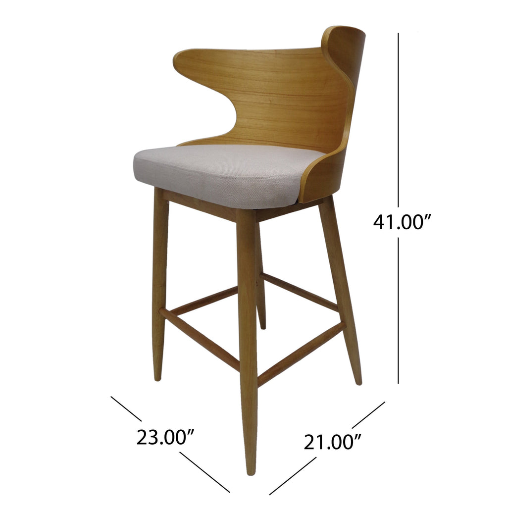Mid Century Design Bar Stools (Set of 2)