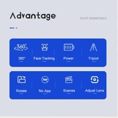 Live AI Intelligent Auto Face Tracking Tripod