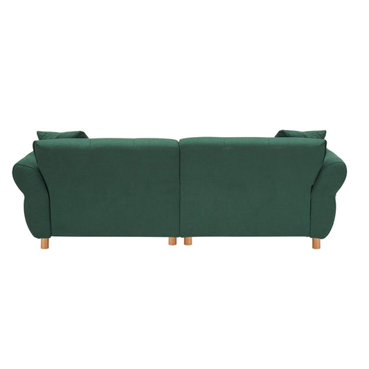 93.70 inches long, Teddy Sofa Fabric,with two matching pillows and
