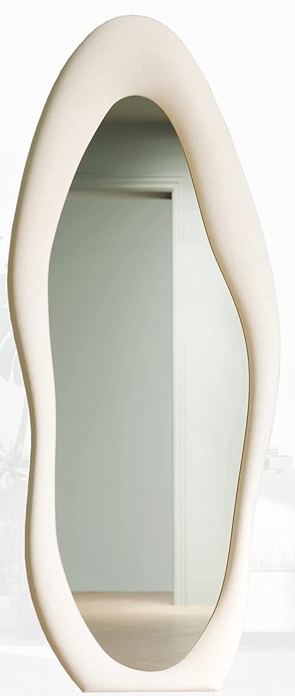 White Full Length Mirror Wooden Frame