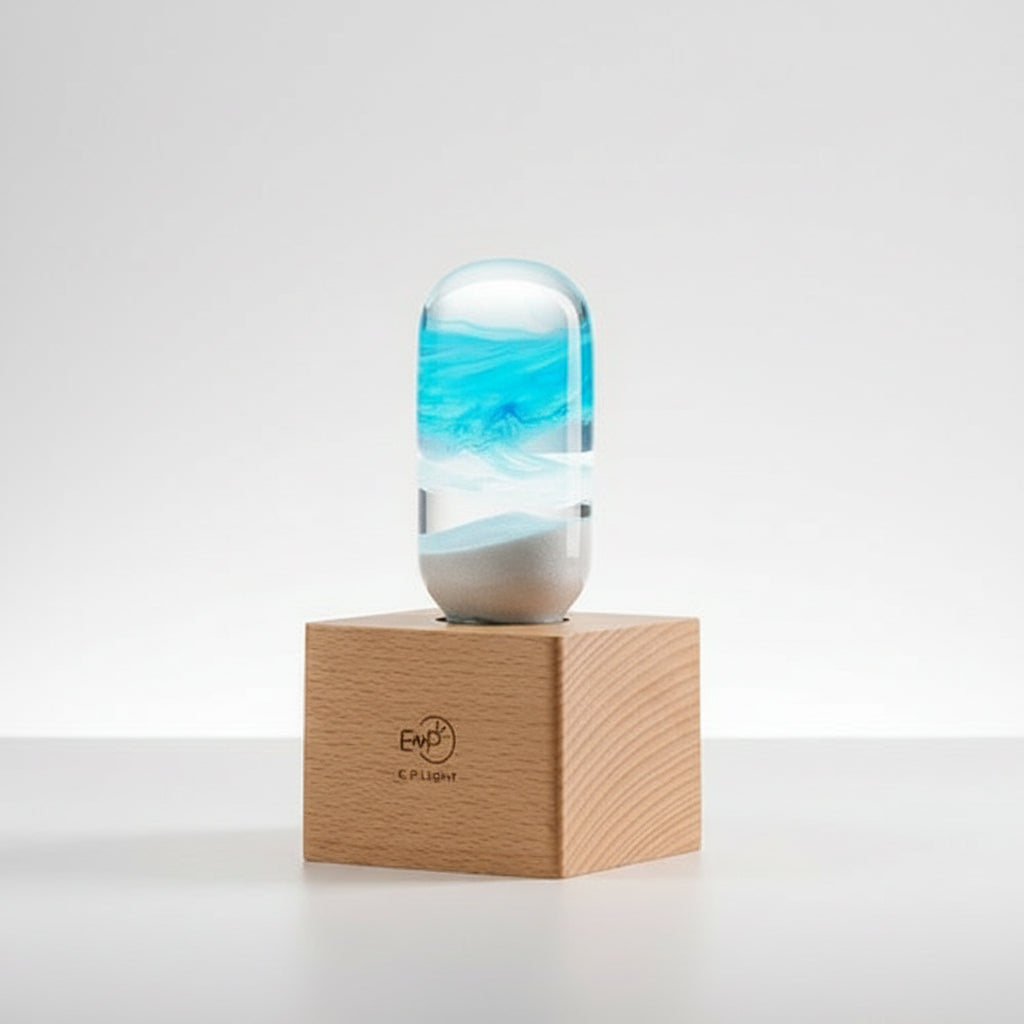 Blue LED Lamp with Base