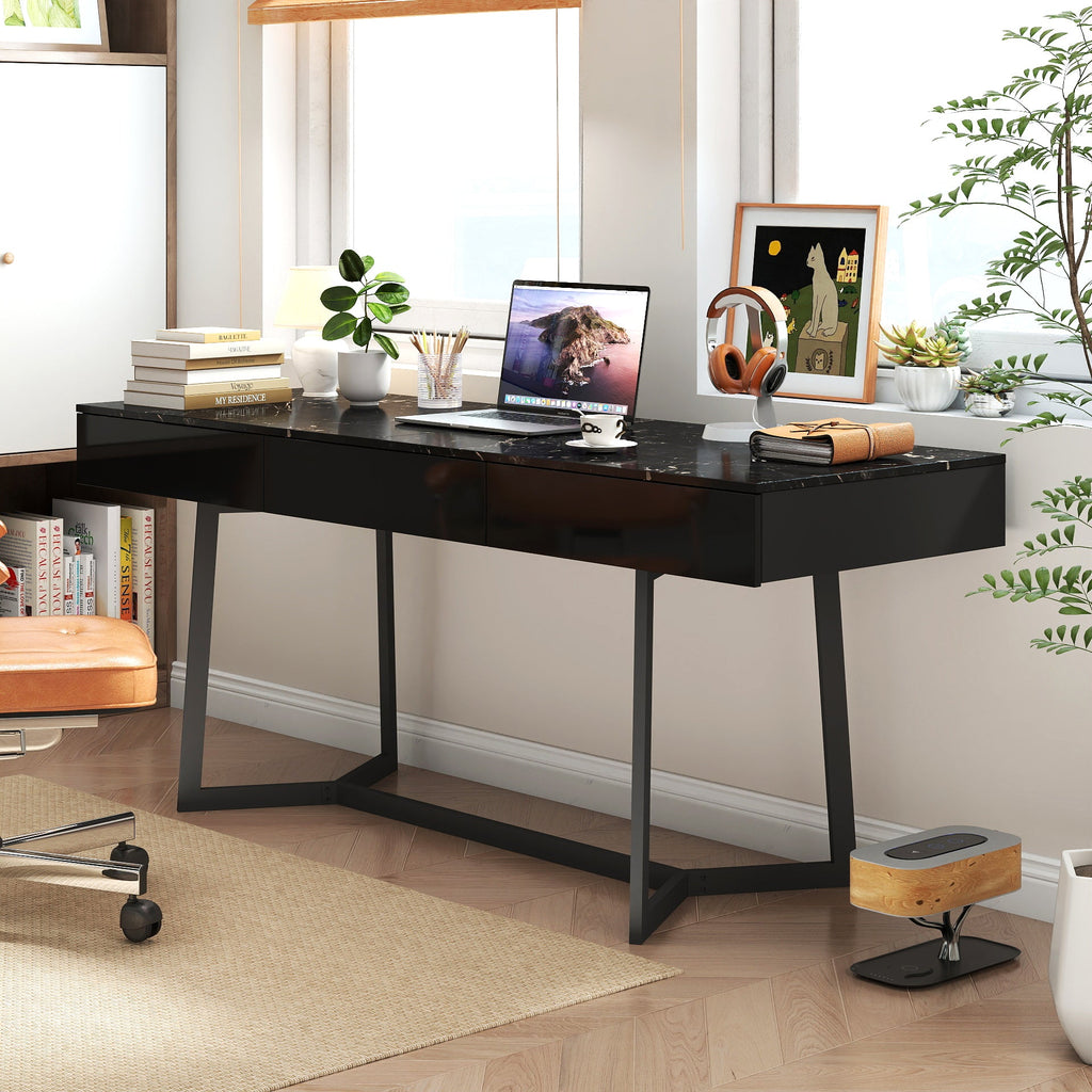 Modern Black Computer Desk