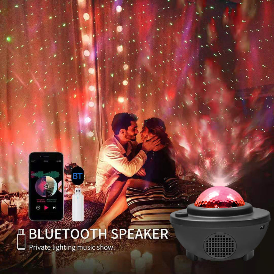 Starry Sky Galaxy Projector with Bluetooth Speaker