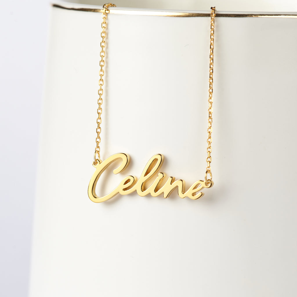 Cursive Nameplate Necklace