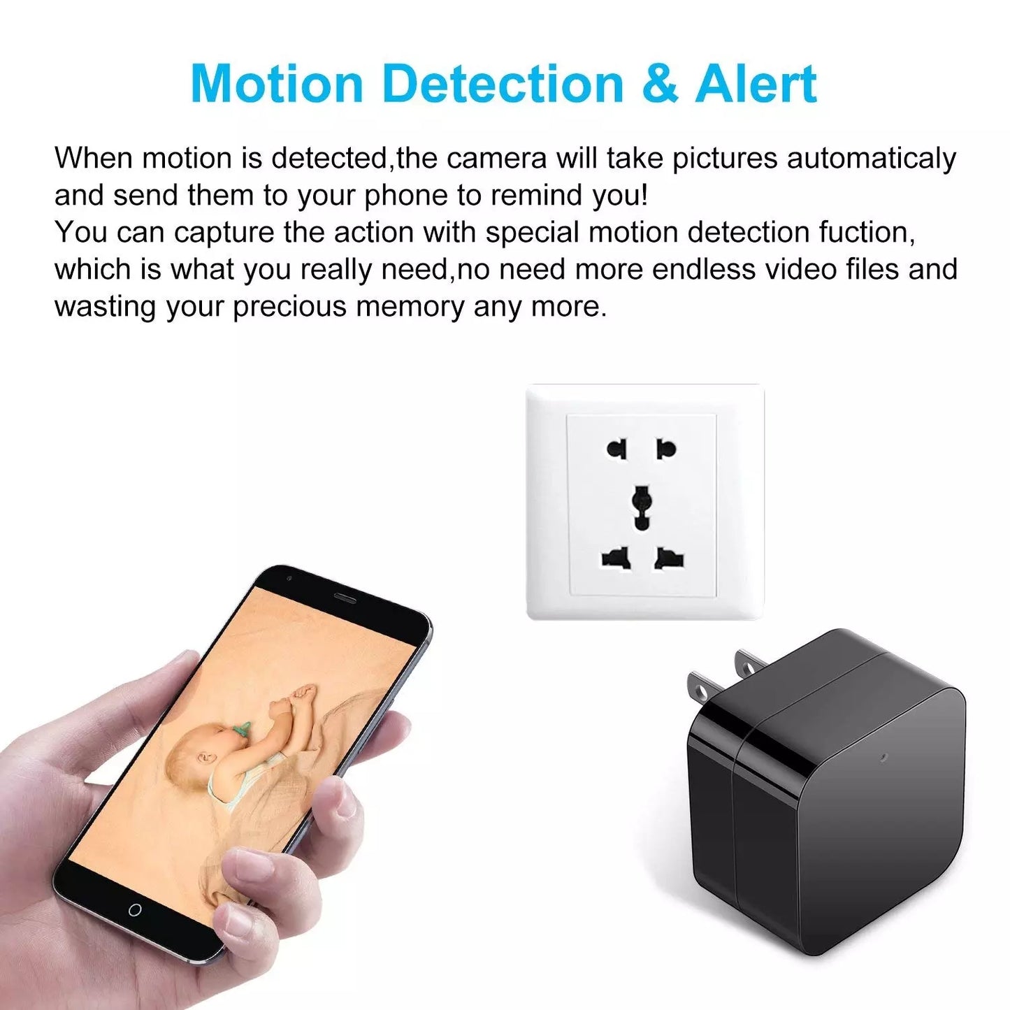 1080P WiFi Network Camera with Audio, Motion Detection & Night Vision