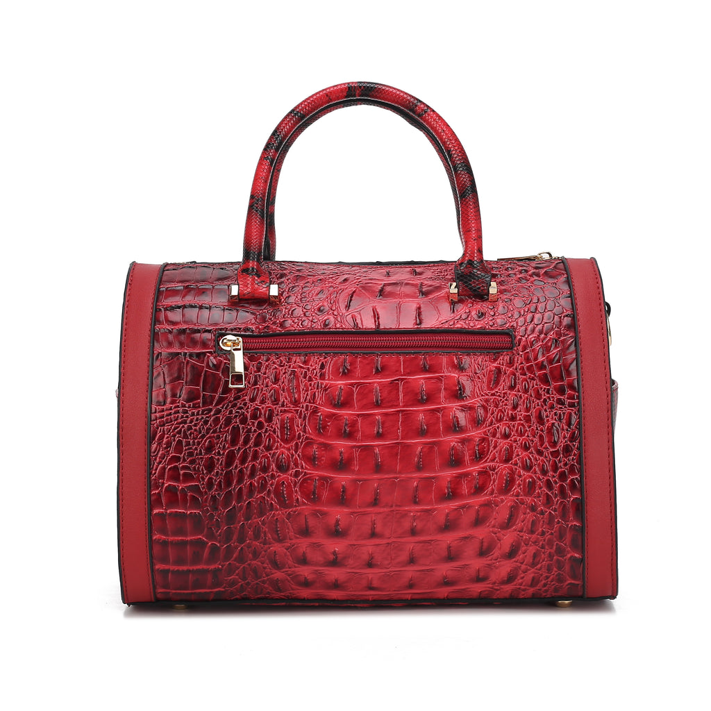 MKF Collection Eleanor Faux Crocodile-Embossed Bag by Mia K